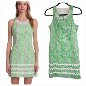 Lilly Pulitzer PEARL CHOMP CHOMP Alligator Shift Dress